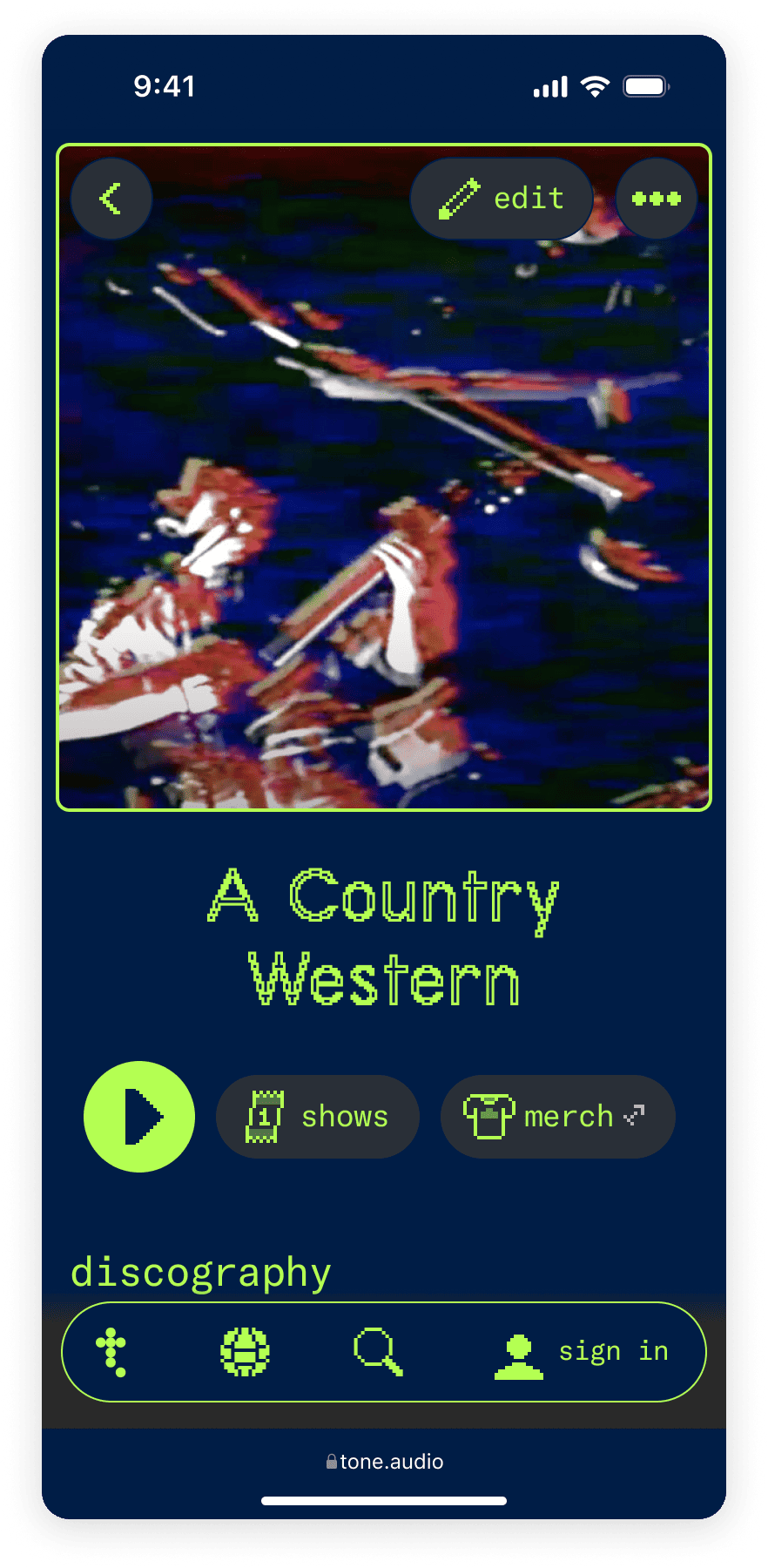 A Country Western on Tone