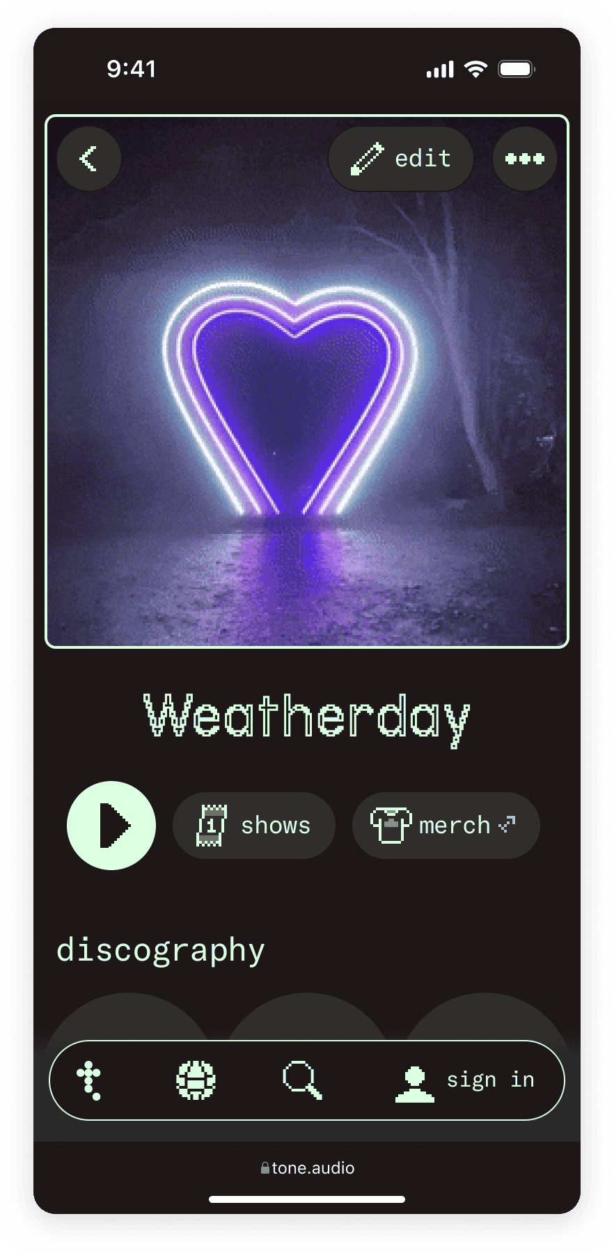Weatherday on Tone